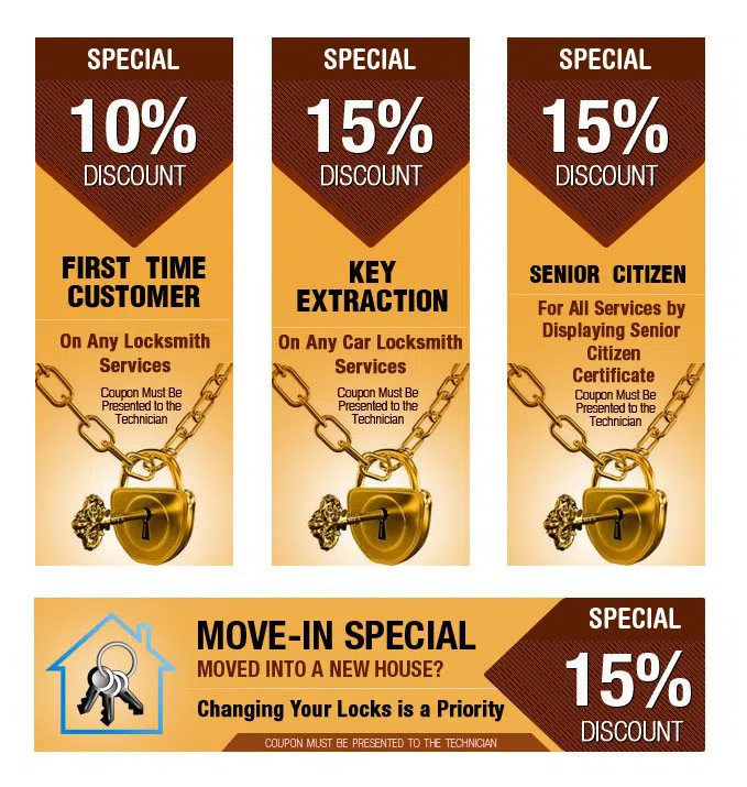 Super Locksmith Service Peoria, AZ 623-518-1773 - coupon1-set-four